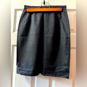 Zara Charcoal Wool Skirt Size 8